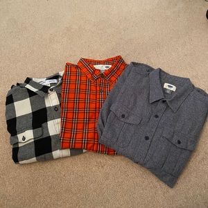 3 Old Navy Boys Button Down Bundle